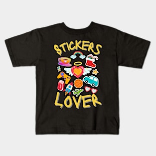 National Sticker Day Lover Kids T-Shirt